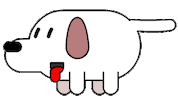 glux_ happy cute dog perro Sticker