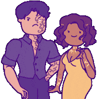 Lovers Vampires Sticker