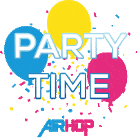 AirHop happy party bounce flash Sticker