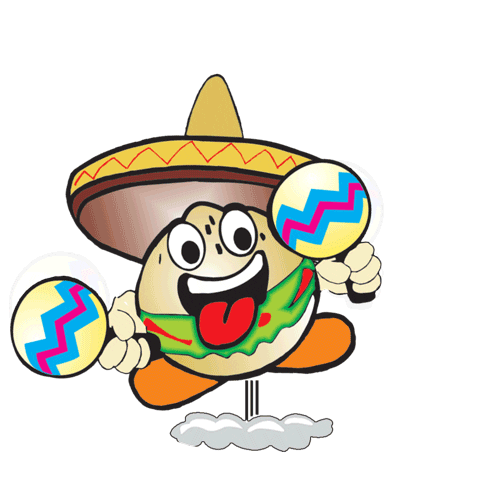 silvereeps happy loop sombrero tongue out Sticker