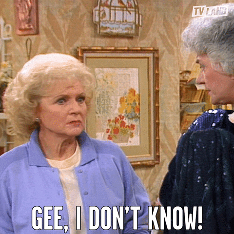 Golden Girls Idk GIF by TV Land