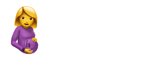 Zwanger Aftellen Sticker by LEF design