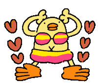 Sexy Heart Sticker by ぴょろりんちょ（ひよこ人間ぴよ）