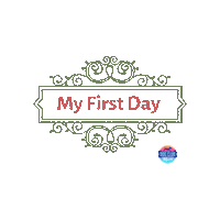 My First Day Sticker by Dog Club Miami