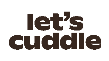 letscuddle logo fall cozy knit Sticker