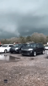 Dark Funnel Cloud Looms Over Alabama's Calhoun County
