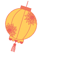 Chinese Lantern Good Luck Sticker by Chinatown London