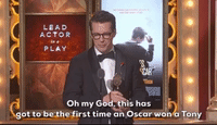 This Has To Be The First Time An Oscar Won A Tony