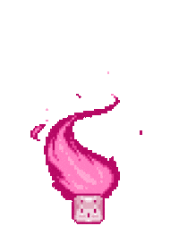 Pixel Fire Sticker by Pixibit ■ Ritratti grigliati