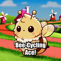 Cycling Bee GIF by Beelightened