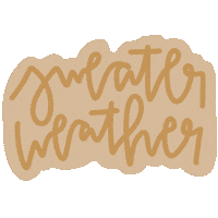 Sweater Weather Fall Sticker