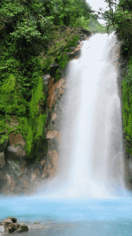woodenboxlwp giphyupload waterfall scenery wallpaper enchanted waterfall background animated waterfall screensaver GIF