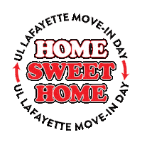 Moving Home Sweet Home Sticker by University of Louisiana at Lafayette