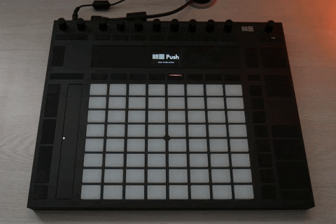 NicJulesMusic giphygifmaker drum beat ableton push 2 GIF