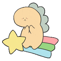 Dinosaur バイバイ Sticker