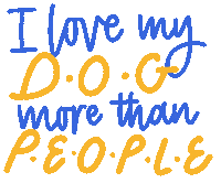 Love Dog Sticker