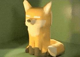 emmy883 music fox fox idle animation fox tail wag GIF