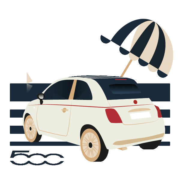 Summer Car Sticker by FIAT