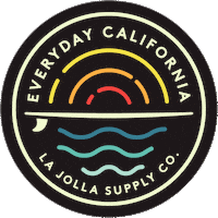 EDCASURF beach sea california sunset Sticker