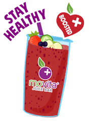 movitajuicebar stay healthy only good stuff movita juice bar Sticker