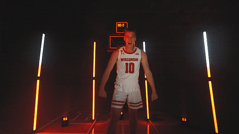 College Basketball Isaac GIF by Wisconsin Badgers