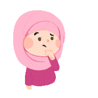 Confused Girl Sticker