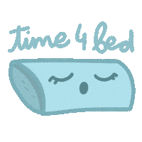 Tired Time For Bed Sticker by Demic