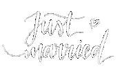 Just Married Love Sticker