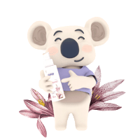 Navilababy indonesia koala saranghae greentea Sticker