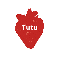 Fruit Strawberry Sticker by Tutu Flavors