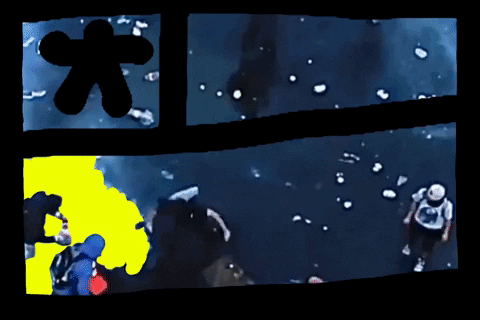 eolef chile riot bomba humo GIF