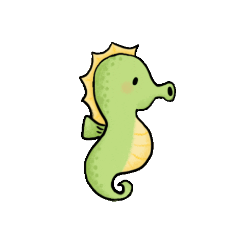 Piratino illustration seahorse seaanimal seepferd Sticker