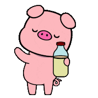 Milk Pig Sticker