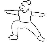 Illustration Yoga Sticker