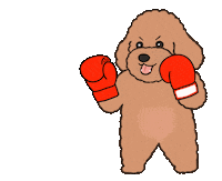 Punch Poodle Sticker