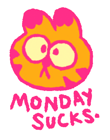 Cat Ugh Sticker by Tony Papesh