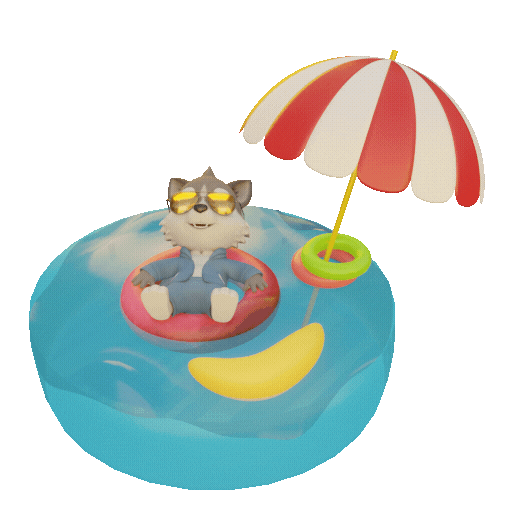 Summer 3D Sticker by CADINU