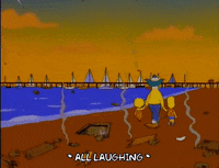 bart simpson water GIF