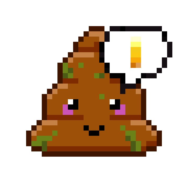 Art Shitting Sticker by Poopies.io
