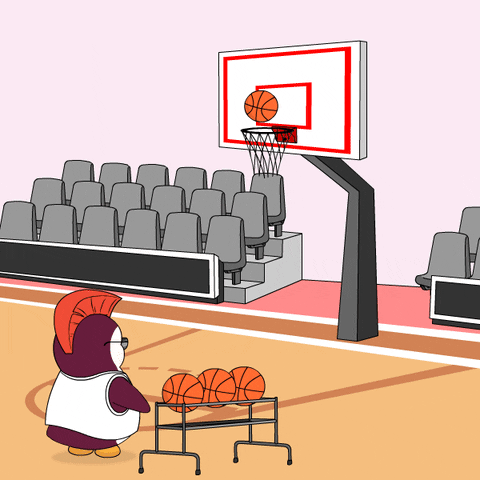 Basketball Fail GIF by Pudgy Penguins
