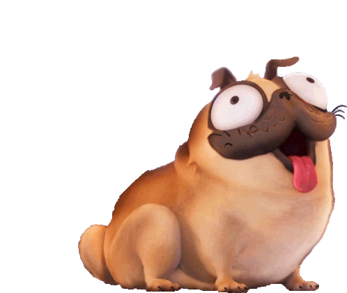 Pug Sticker by NETFLIX