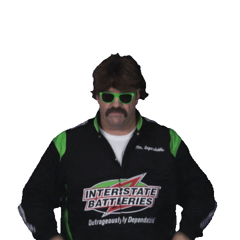 Point Up Sticker by Interstate Batteries