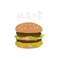 Mcdonalds Hamburger Sticker