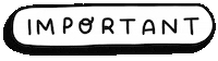 Black And White Lettering Sticker