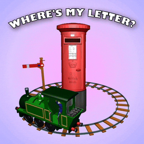 Post Office Toy Train GIF