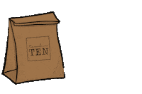 numbertencuracao curacao korsou number10 take-out Sticker