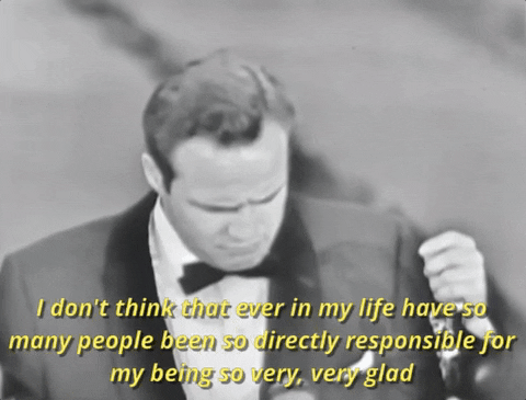marlon brando acceptance speech GIF by The Academy Awards