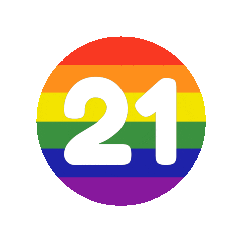 Rainbow Number Sticker
