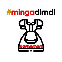 Girl Dress Sticker by m.ing.a