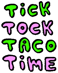 Tick Its Time Sticker by Tarver